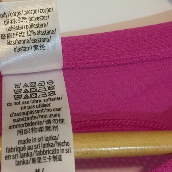 Victoria's Secret Sport Racerback Mesh Tee Medium Pink Short Sleeve Cutout Back - Picture 6 of 7